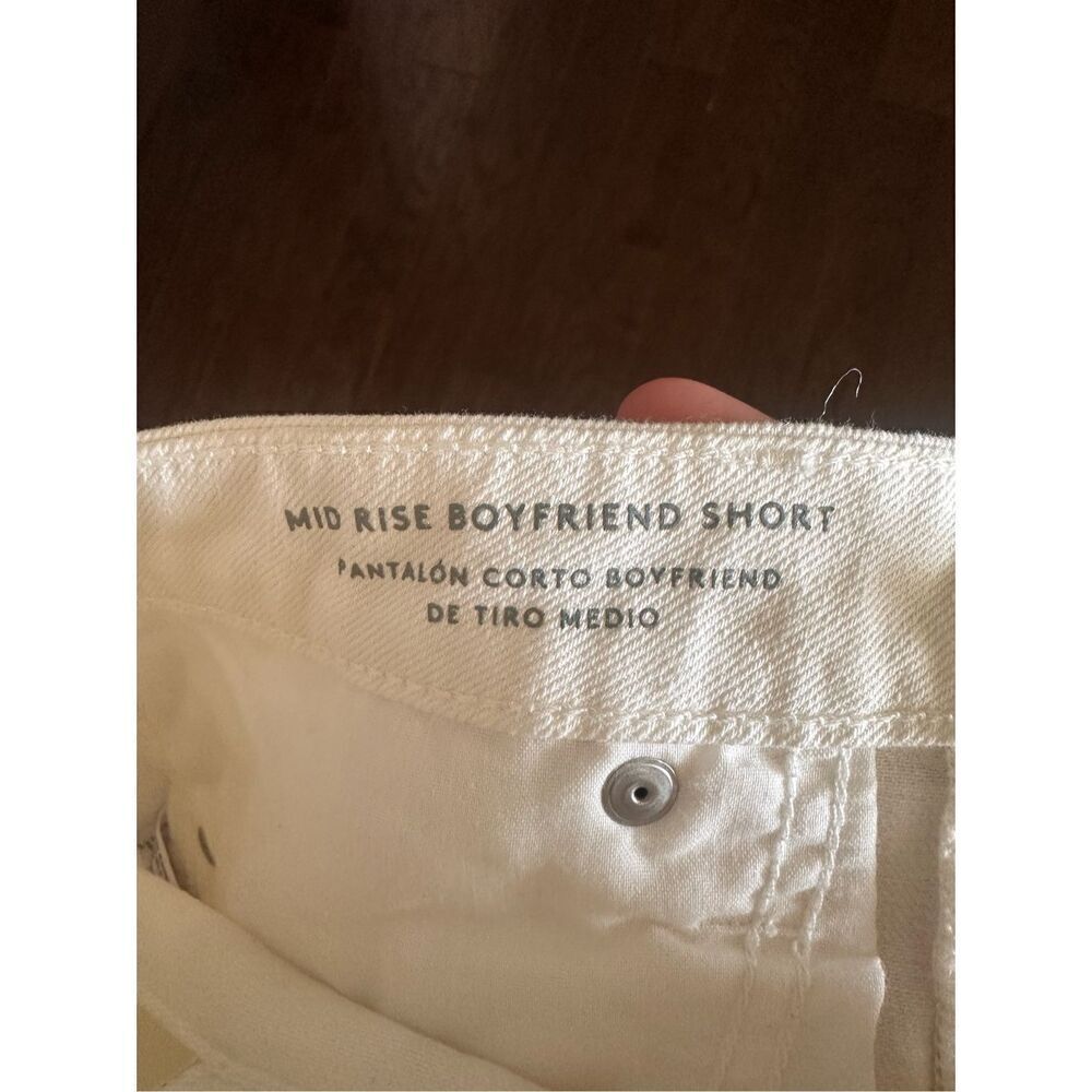 NWT Target White Mid Rise Boyfriend Cuffed Shorts Soze 30/10 - Picture 3 of 4